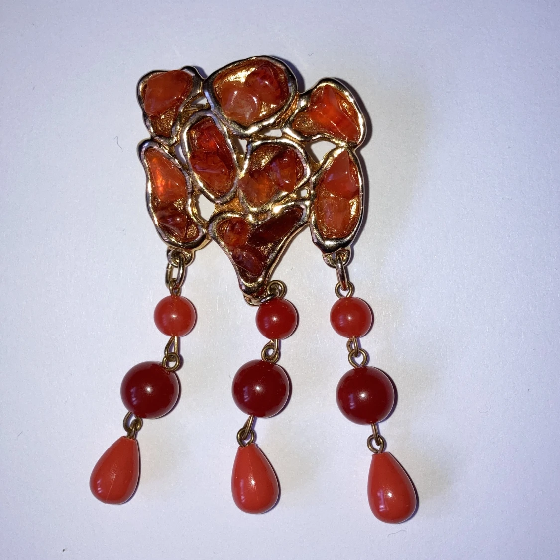 Brosch med pärlor - 90