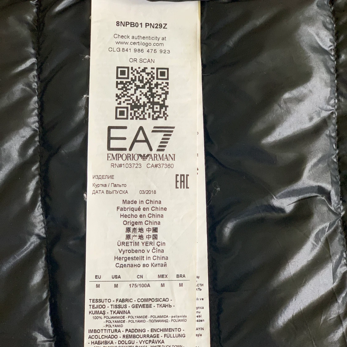 EA7 jacka  - 91