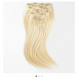 Rapunzel löshår - Clip-on set premium 7 pieces.                                    10.10 Platinum Blonde 50cm