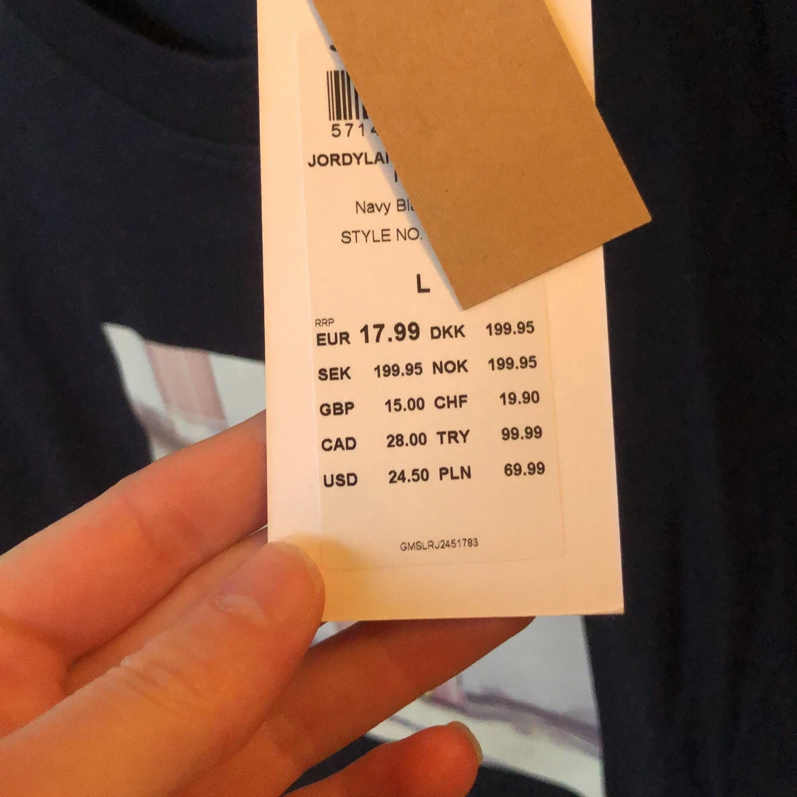 Ny mörkblå t-shirt - 91