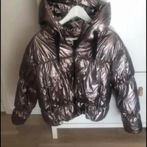 Jacka Zara - Knappt använd täckjacka, från Zara, varm, fluffig och blank. Stl M. Metallic.