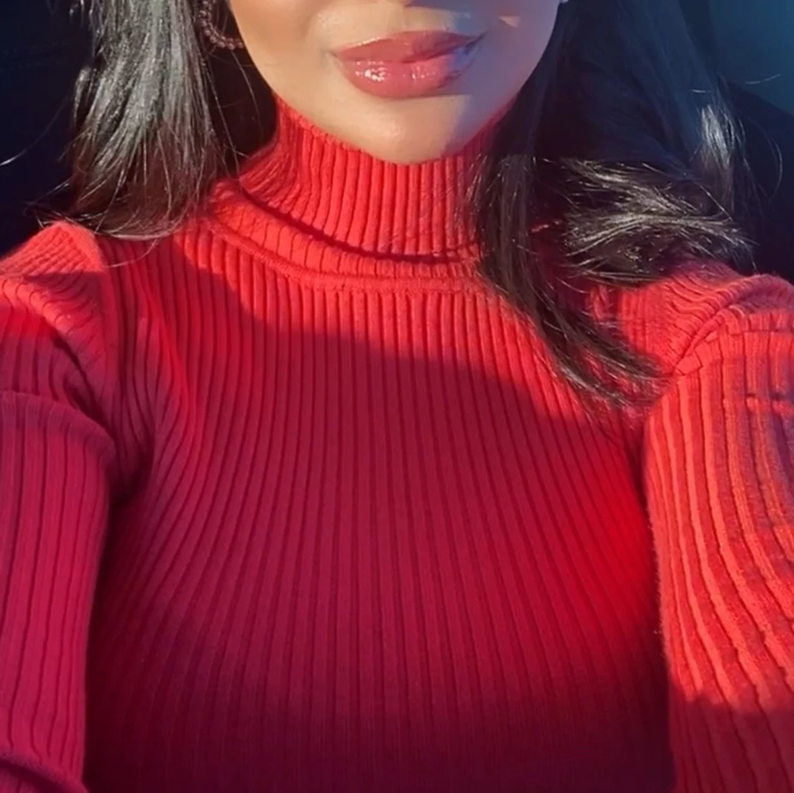 Röd/orange klänning - 90