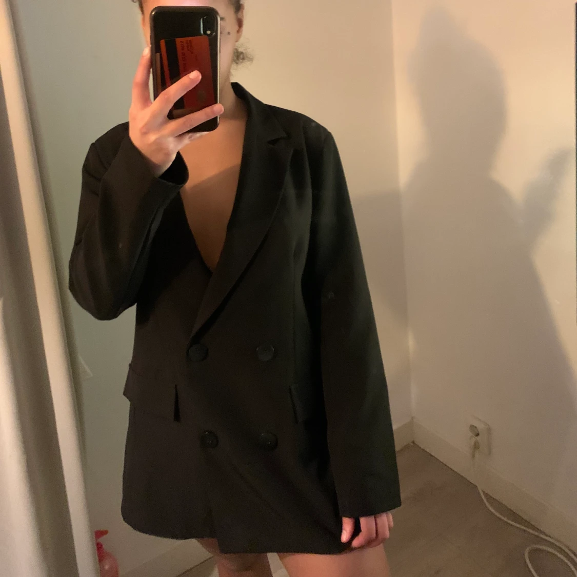 Oversized blazer med knappar stl S/M - 91