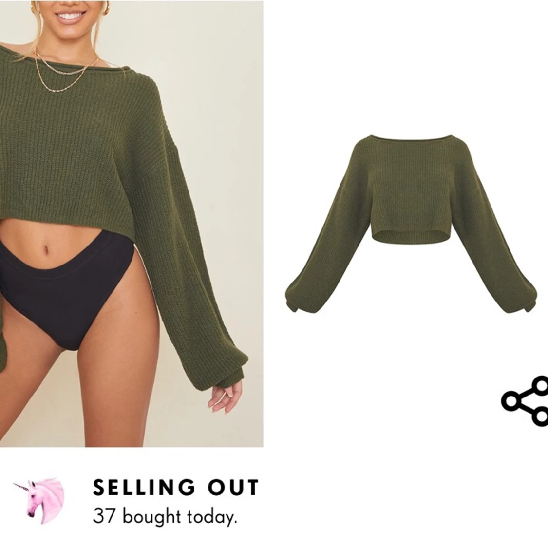 PLT Cropped Jumper - 90