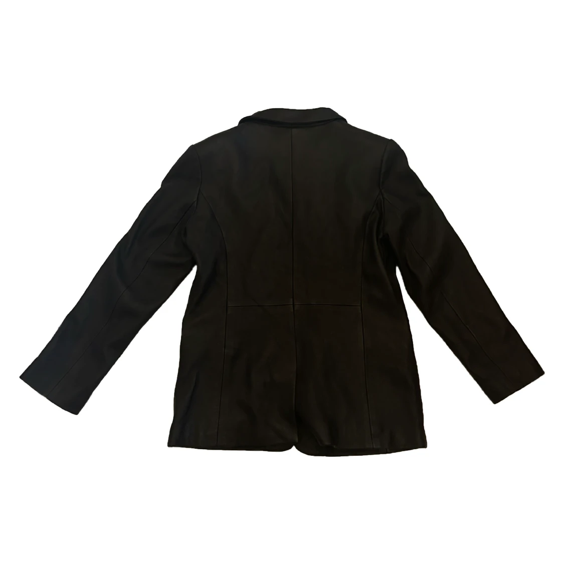 Svartbrun skinnjacka - 90