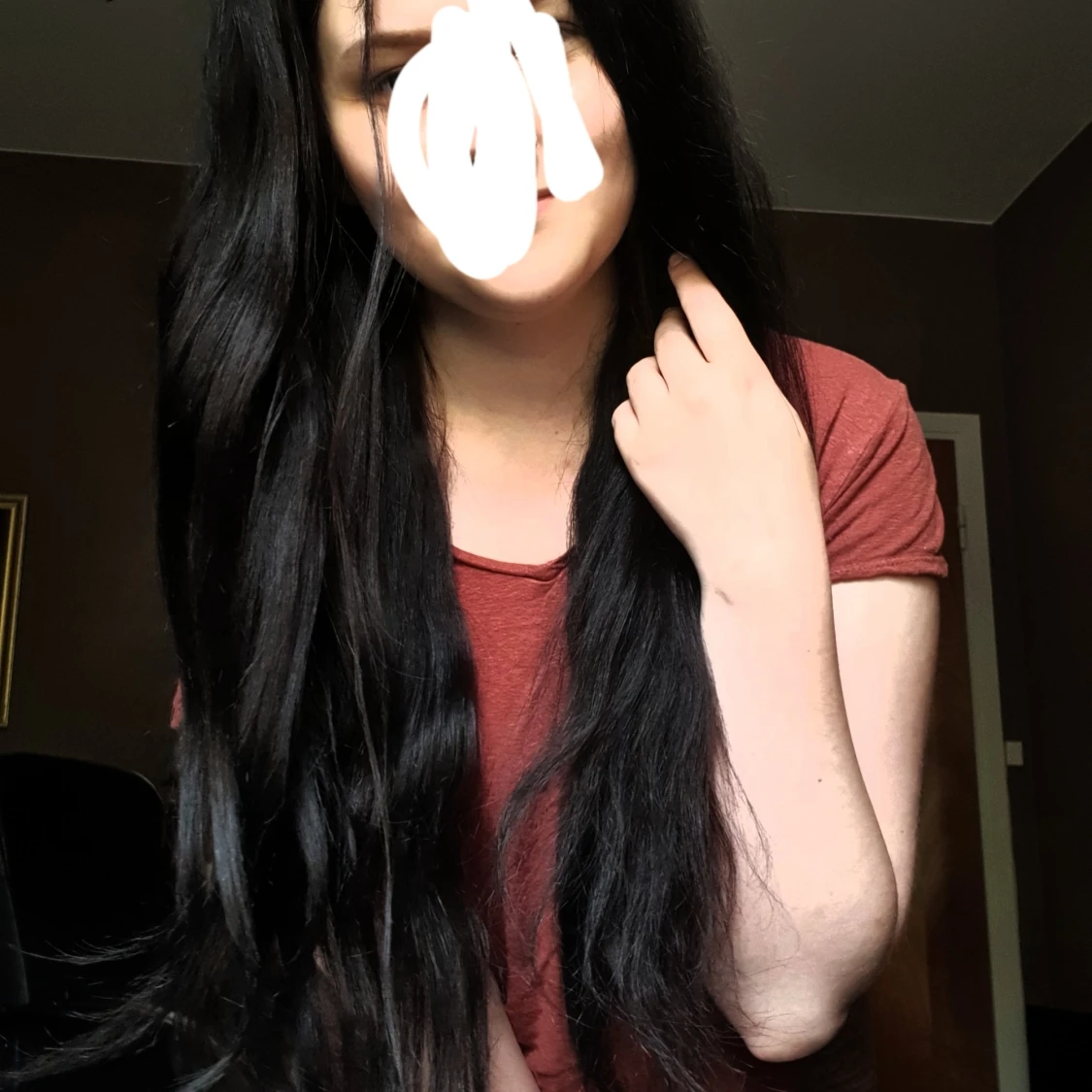 100% människohår i 50.5 cm 