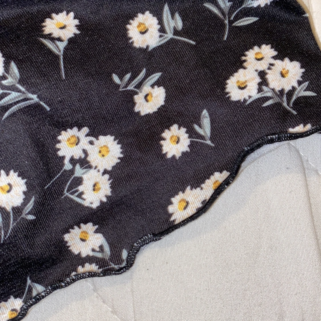 Blommig croptop - 90