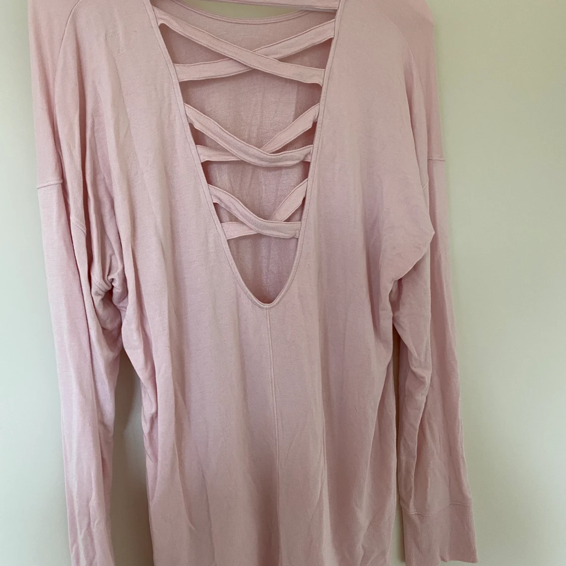 Baby rosa långärmad tröja  - 90