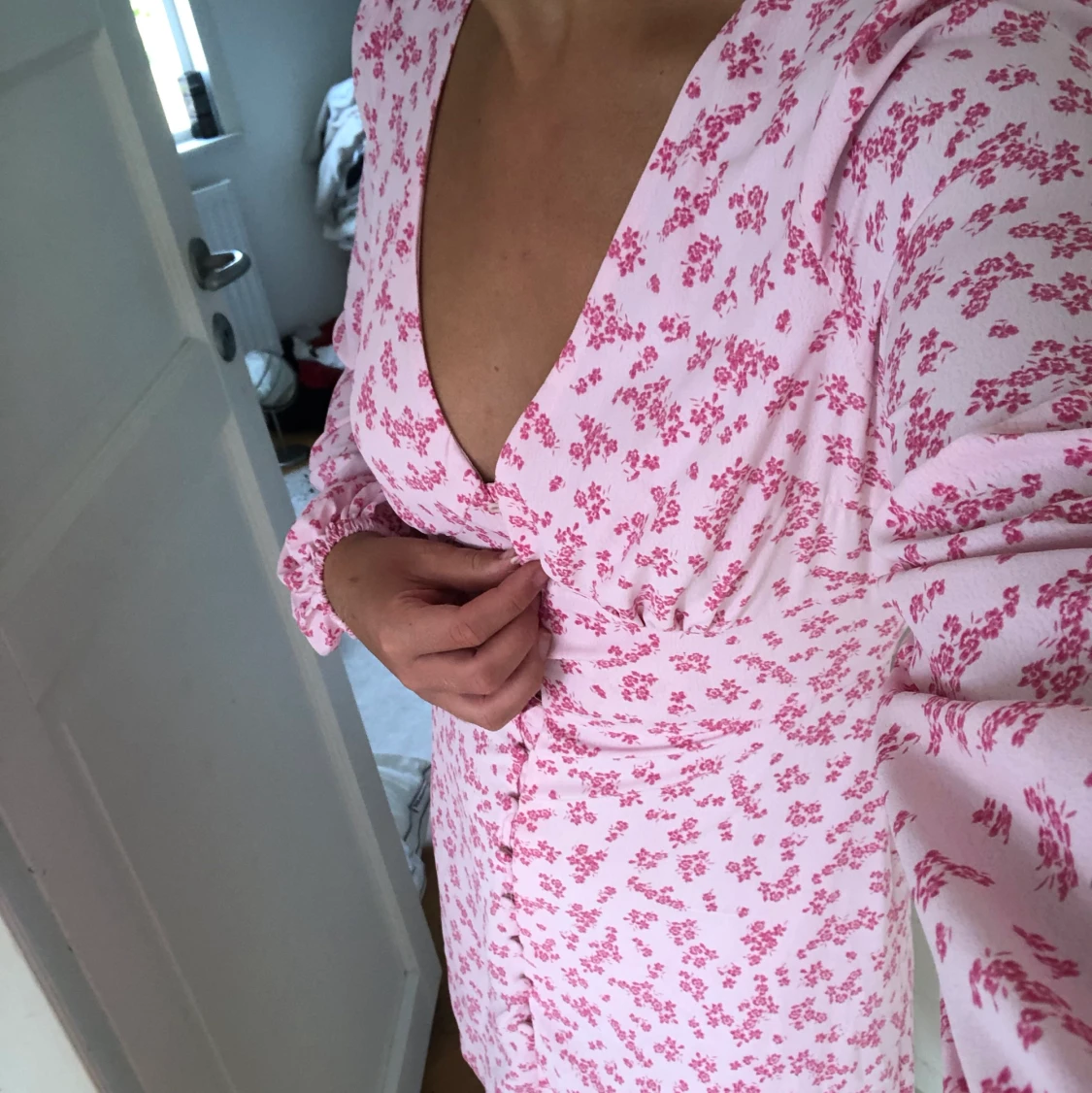 Blommig klänning  - 90