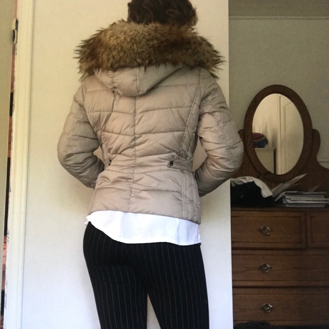 Vinterjacka med päls - 90