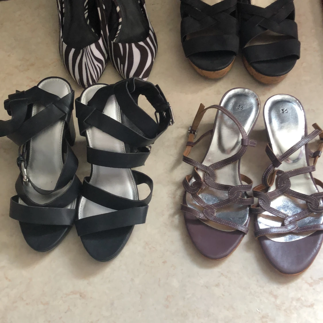 Olika klackar i storlek 36 - 91