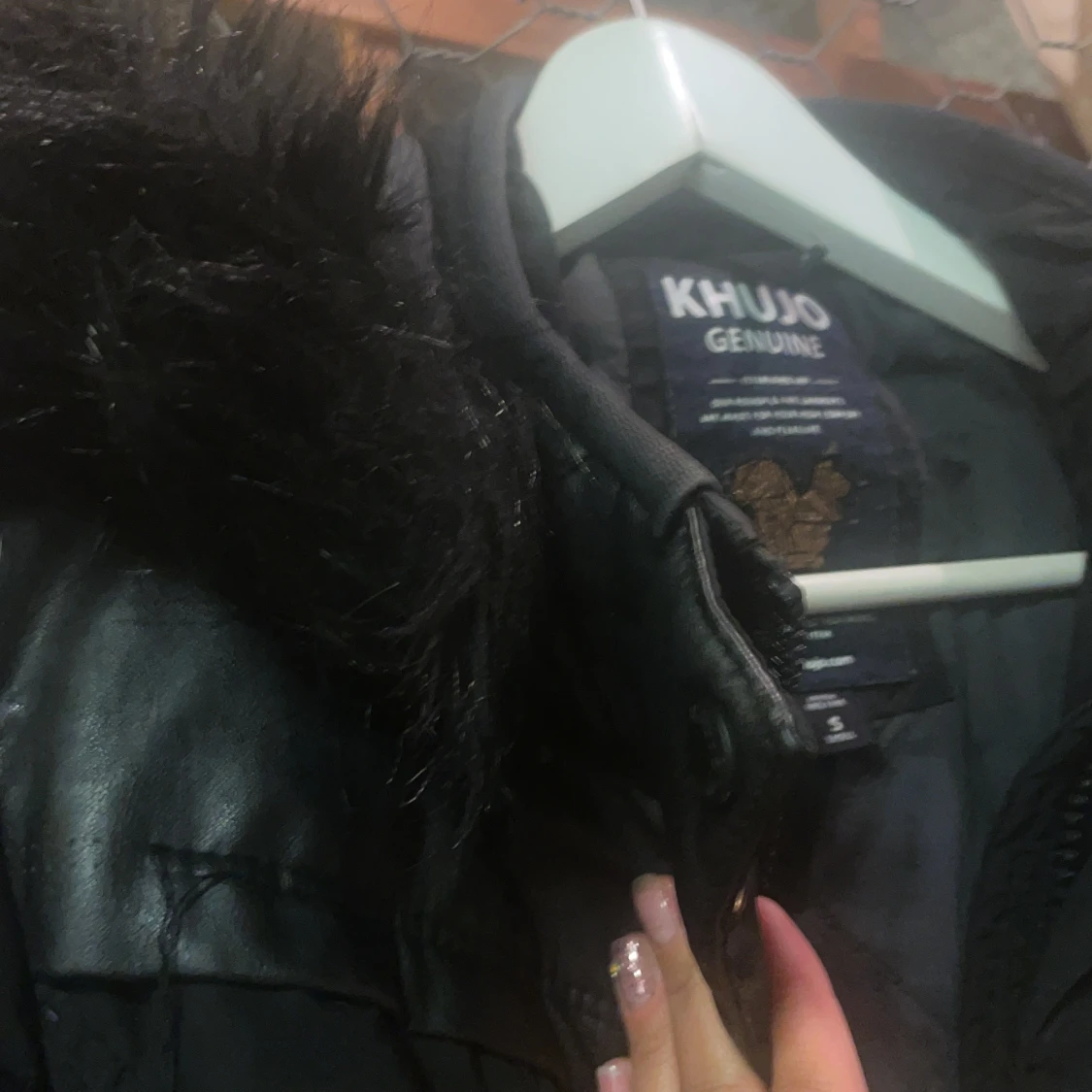 Varm vinterjacka fuskpäls - 90