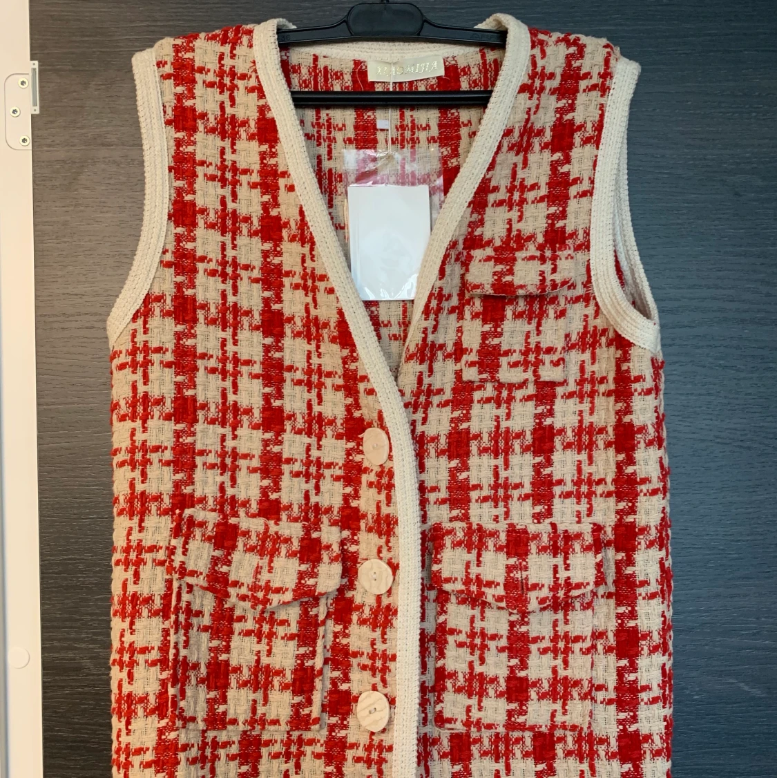 Stickad väst  - 90