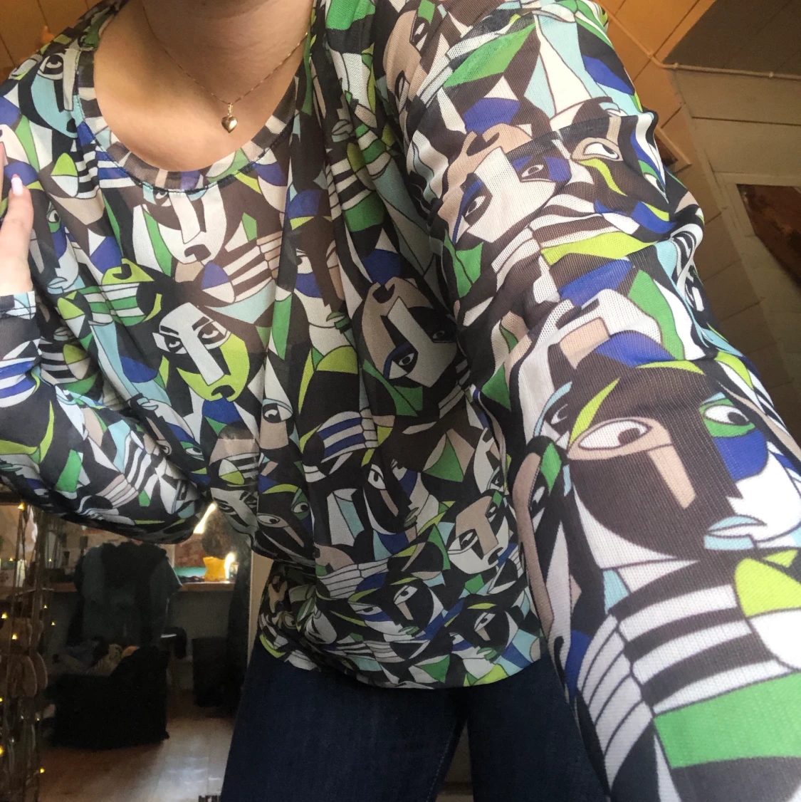 Groovy mesh topp  - 90