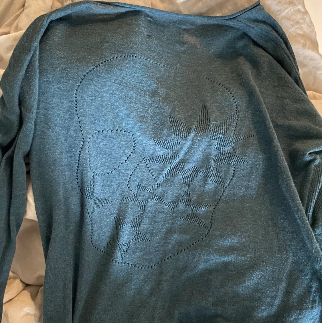 Blå Zadig tröja med tryck  - 90