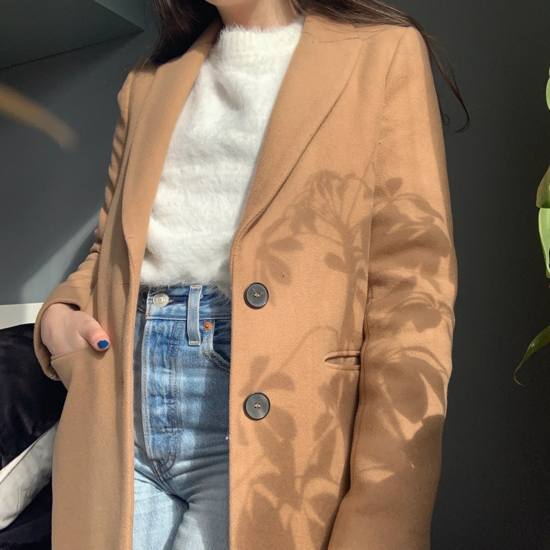 Zara kappa storlek XS