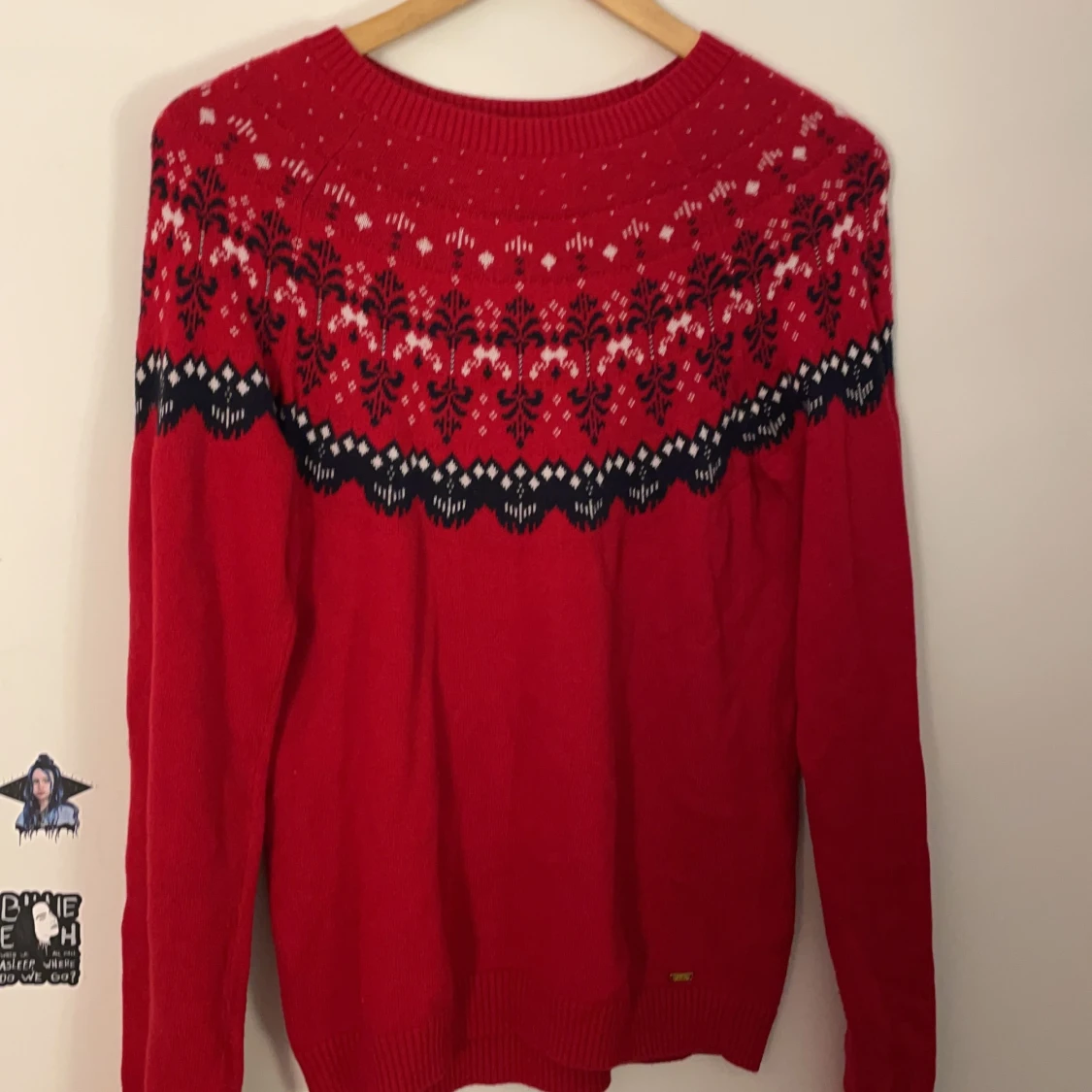 Stickad tröja med mönster - 90