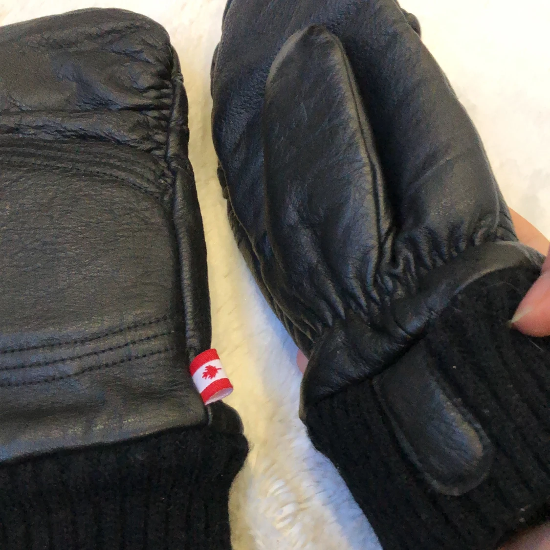 Mjuka lädervantar - 91