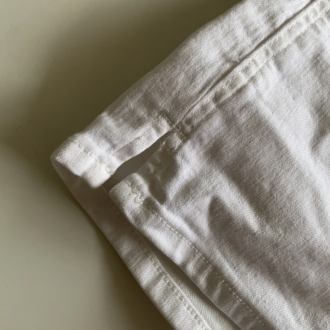 Vita högmidjade Demin H&M shorts  - 91