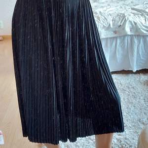 Oanvänd svart kjol. Finns inget att anmärka på då den är ny. Tyvärr klipp av lappen. 💁🏽‍♀️ jag är 160 cm lång 🐶🐱 djurfitt hem 🚬 rökfritt hem ✉📫 skickas mot fraktkostnaden