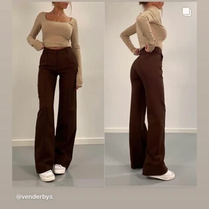 Venderbys kostymbyxa - Märke: Venderbys. Modell: Vera Wide. Färg: (mörk)brun. Storlek: XXS. Använda 1-2 gånger. Utmärkt skick. Utsålda