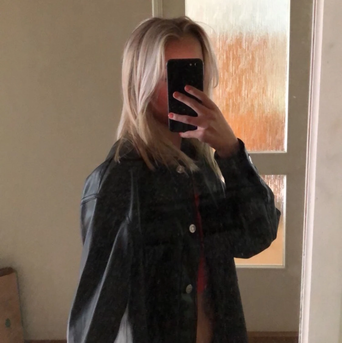 Läderkavaj/jacka från Bershka  - 91