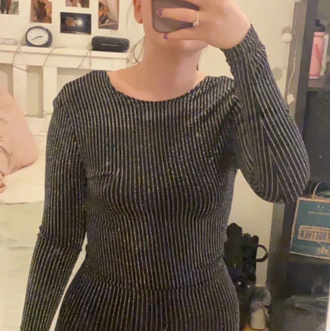 Svart glittrig festklänning från STAY  - 91