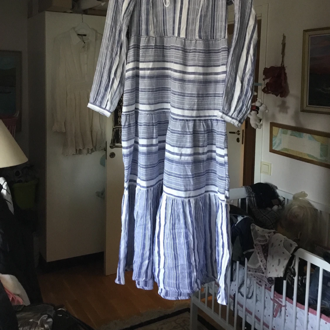 Lång linneklänning - 90