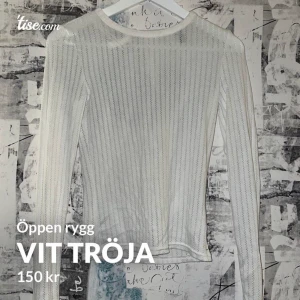 Öppen rygg - En snygg tröja från H&M med öppen rygg men som tyvärr är lite för genomskinlig för min smak. Varsamt använd så i väldigt bra skick. Skönt material.  Priset är inklusive frakt!📦