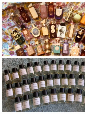 Splittar Essnce och arabiska märken 💟 - Just nu fri frakt ✨️Splittar mina parfymer från Essnce och från arabiska märken i glasdekanter med spray ✨️SÄLJER EJ HELA FLASKAN ✨️Essnce splittas i 2/3/5 ml för 25/35/55 kr✨️Arabiska splittas i 3/5/10 ml för 25/40/75 kr✨️Se listor bland bilderna vilka dofter som finns,tryck på bilderna för att se all text ✨️Skriv vilka du önskar så lägger jag ut som ett nytt paket 