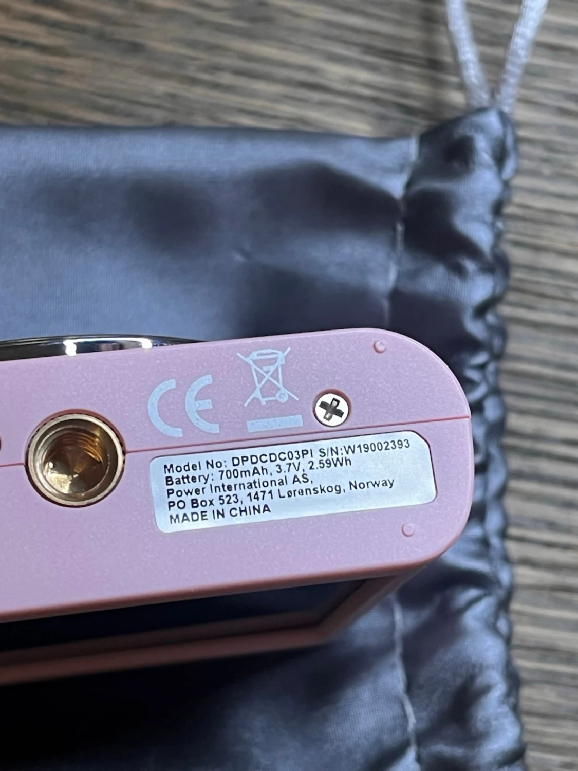 Rosa digitalkamera 2.7K med väska - 4