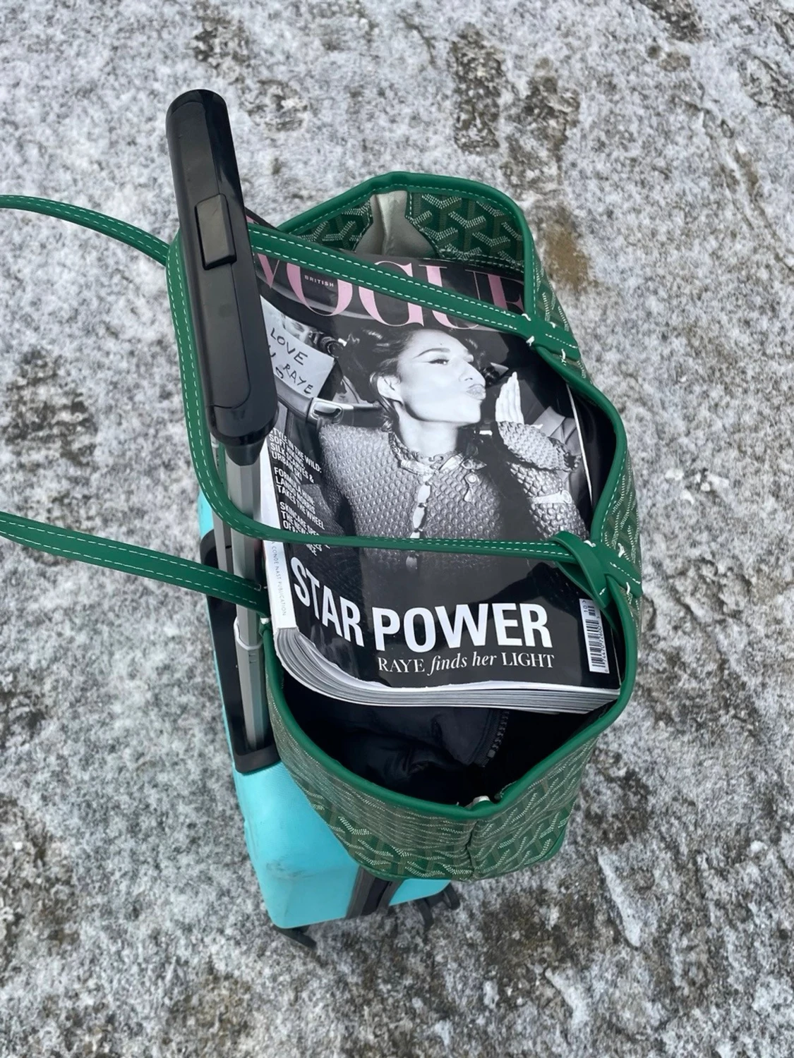 Grön shoppingväska  - 1