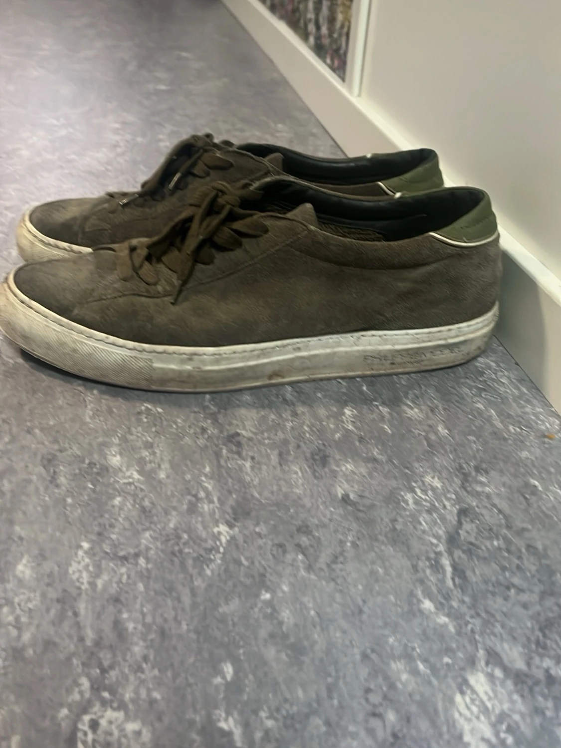 Mörkgröna Philippe modell skor med mocka - 1