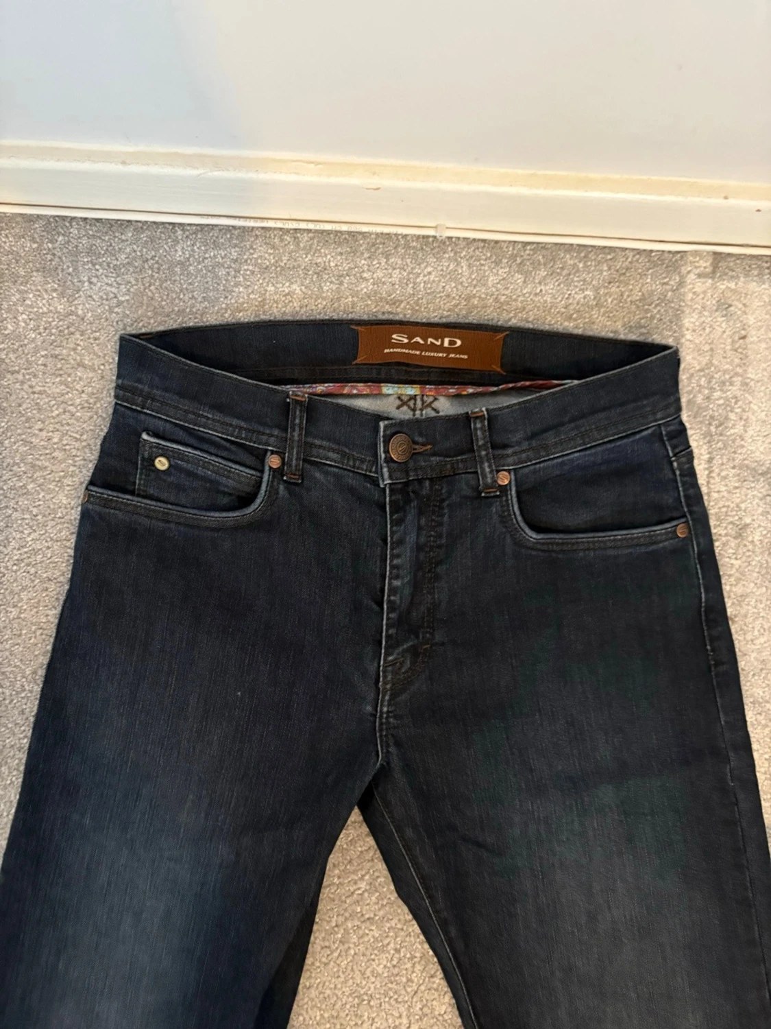 Mörkblå jeans från Sand - 3