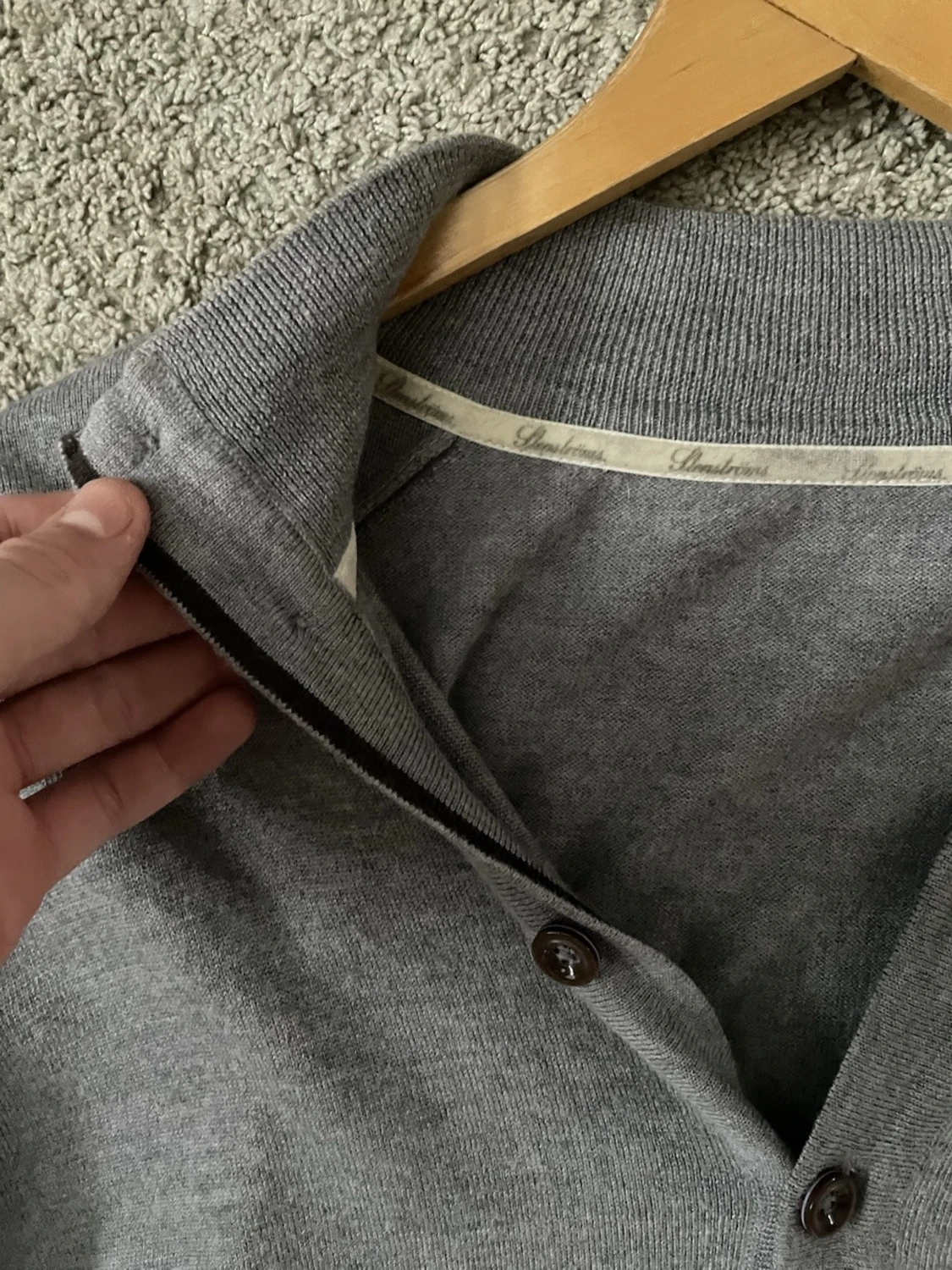 Grå kofta från Stenströms med knappar - 1