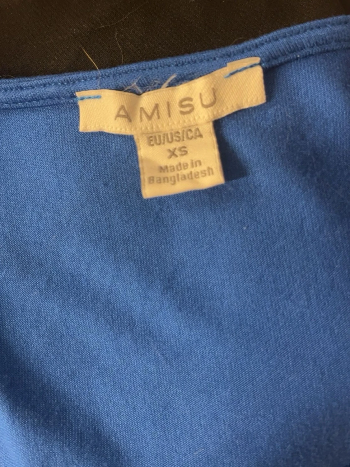 Blå tight v-ringad topp - 2