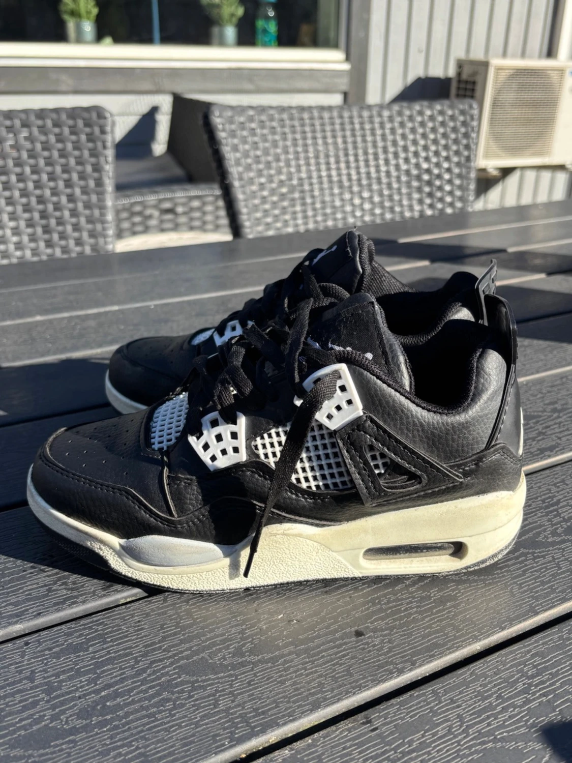 Svarta Air Jordan 4 sneakers - 2