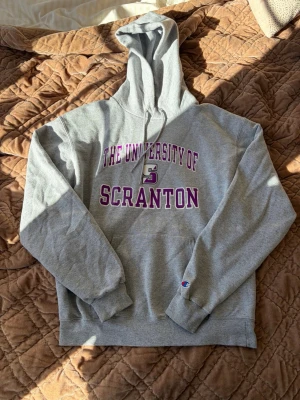 Vintage University of Scranton Hoddie - Vintage University of Scranton Hoddie från champion, grå och lila i färgen. 