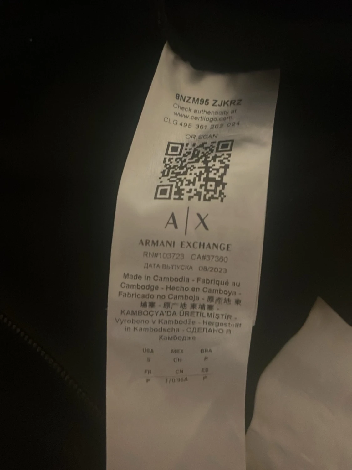 Svart hoodie från Armani Exchange - 2