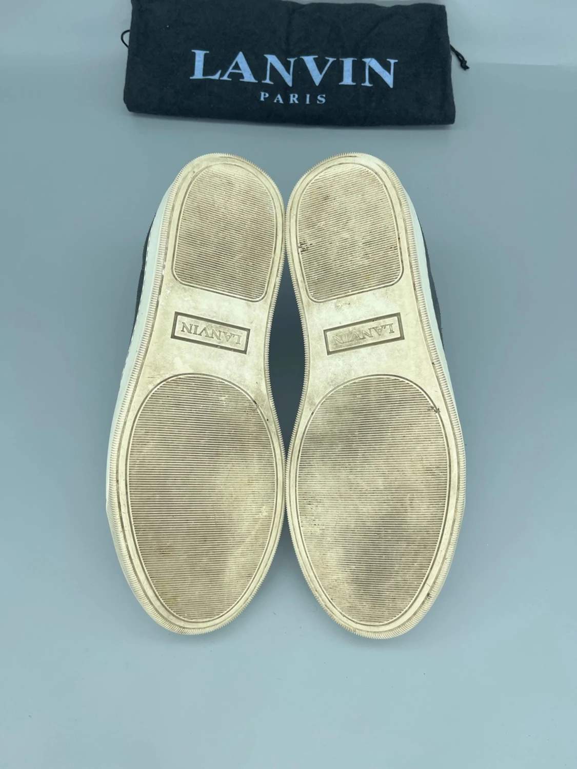 Lanvin Dbb1 Nappa Cap Toe Skor Elephant Grå - 4