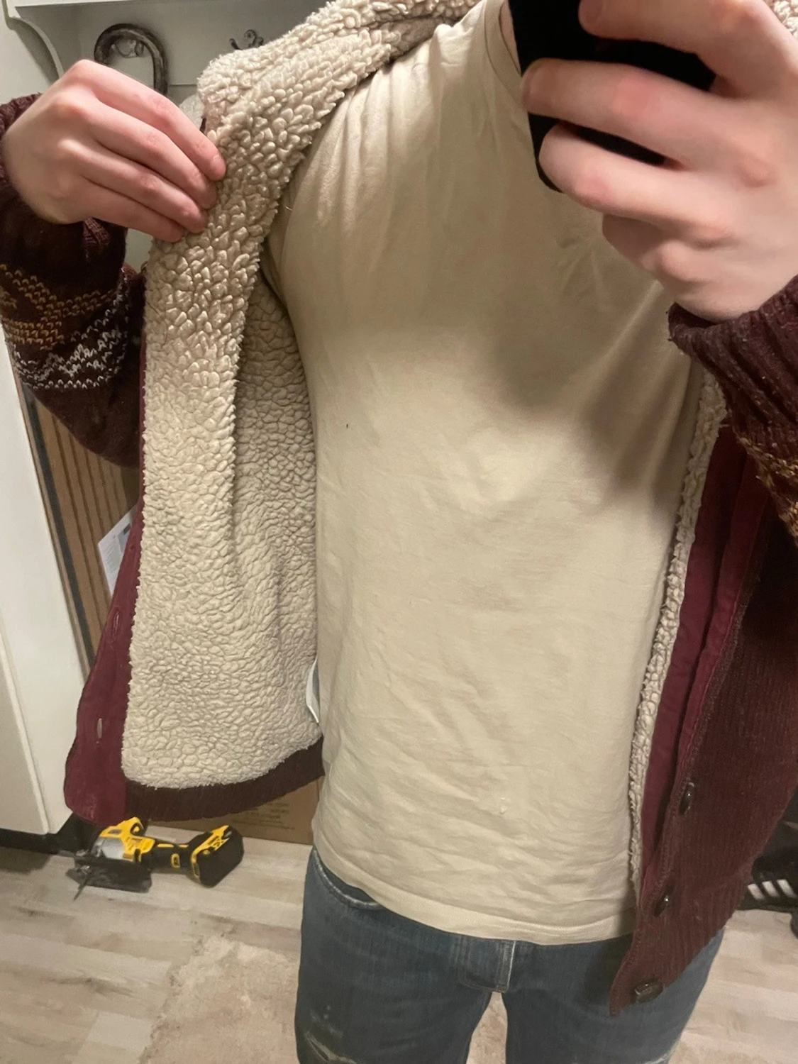 Fodrad stickad cardigan - 1