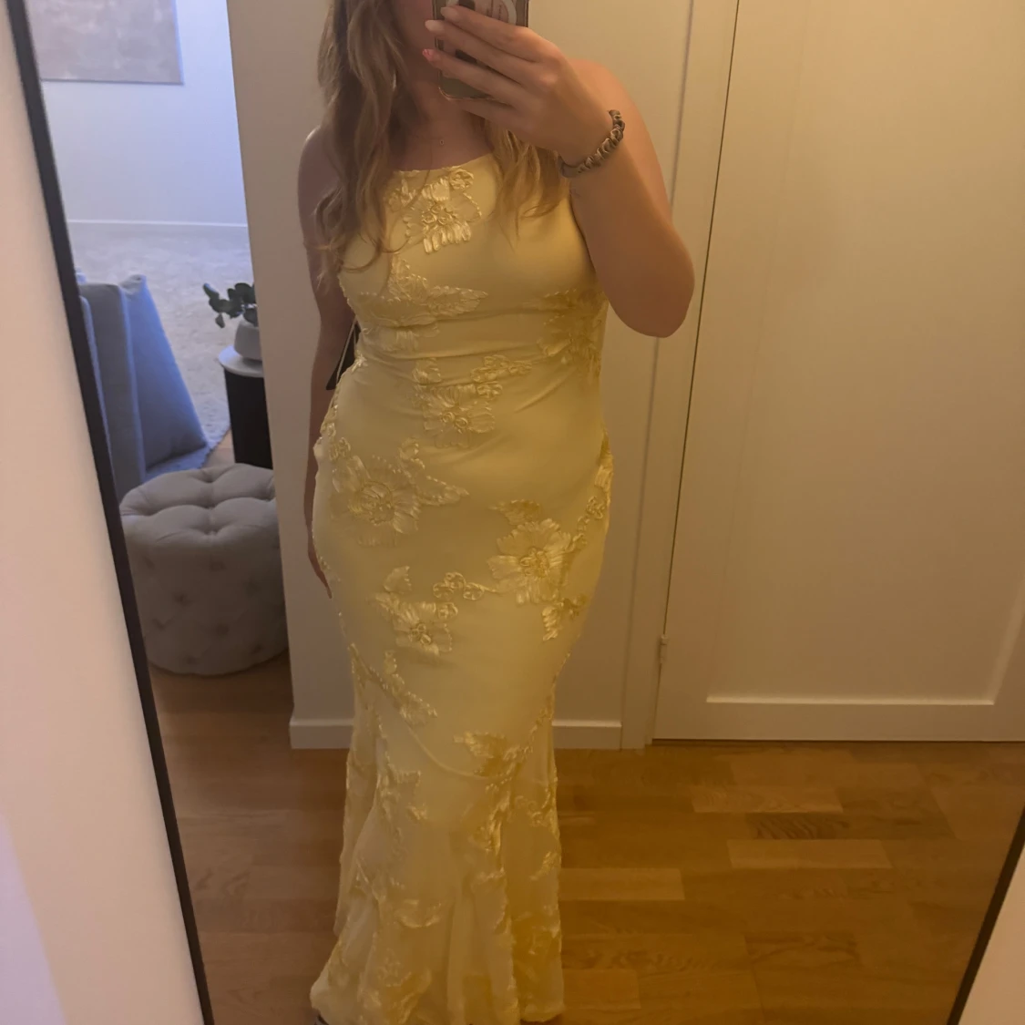 Gul långklänning - 2