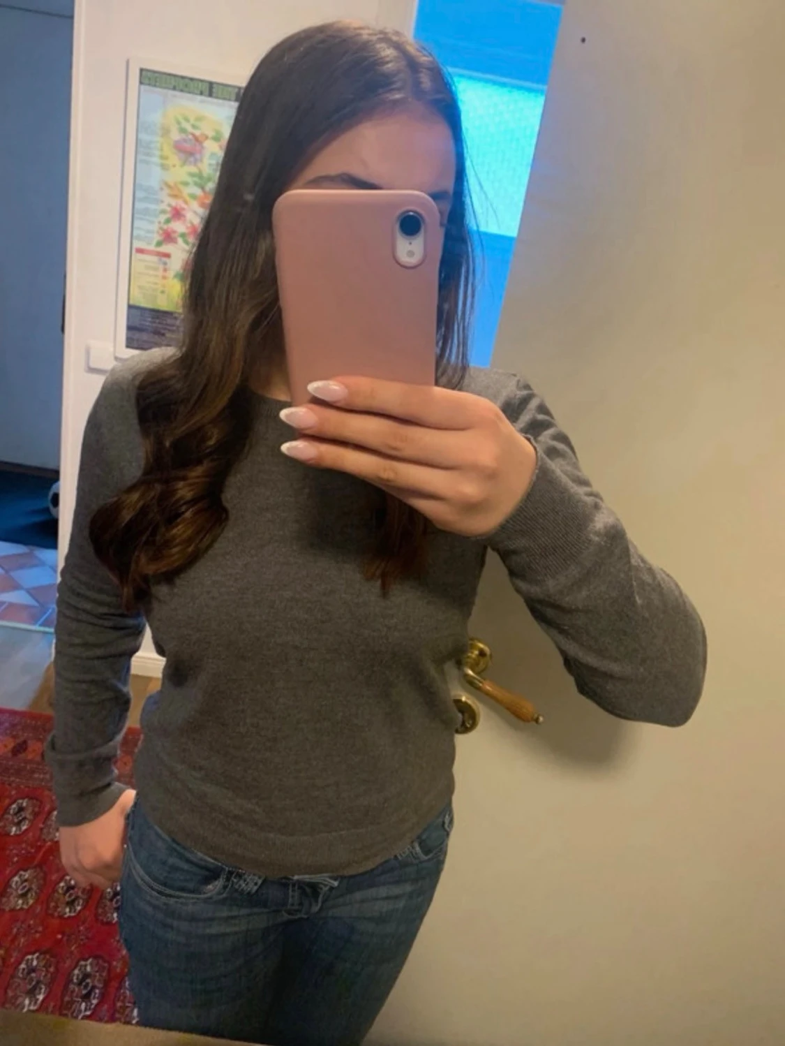 Grå basic tröja från H&M