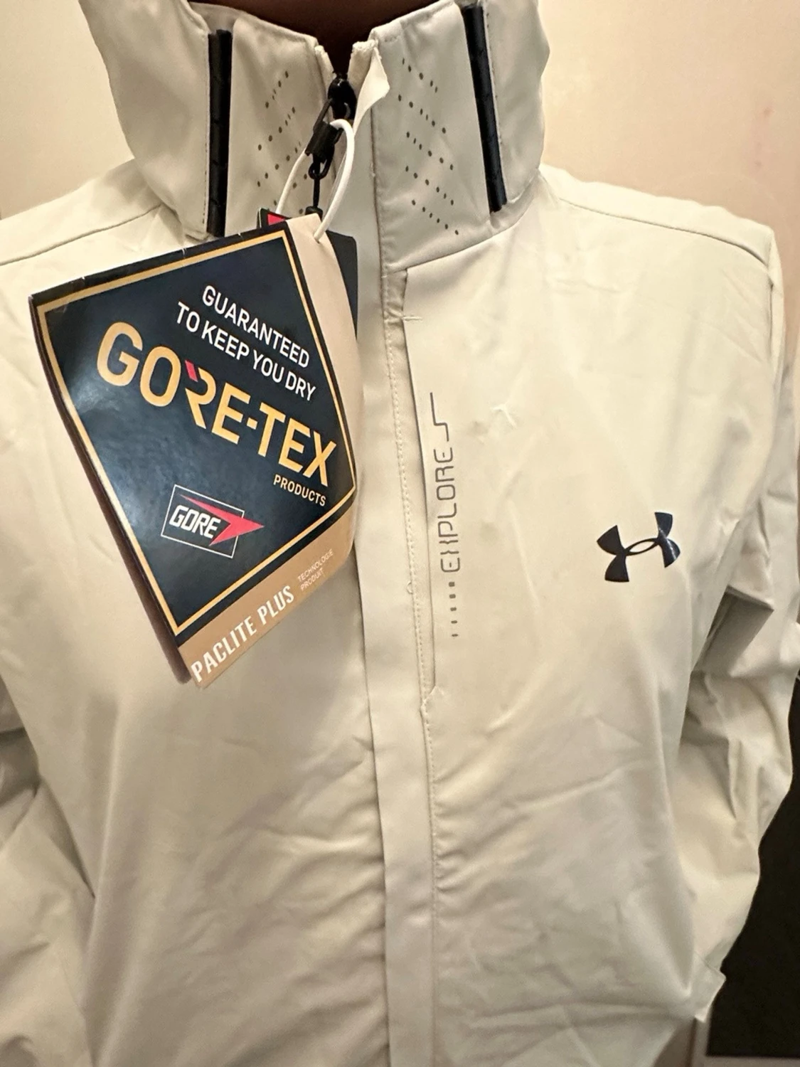 Vit GORE-TEX regnjacka Under Armour - 1