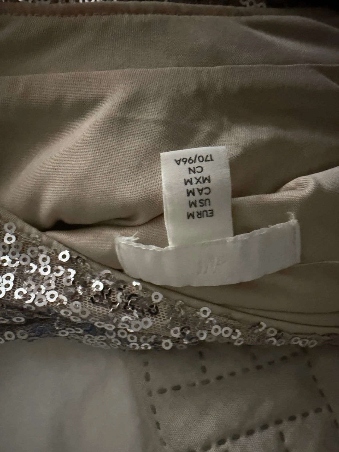 Glittrig croppad topp i silver - 3