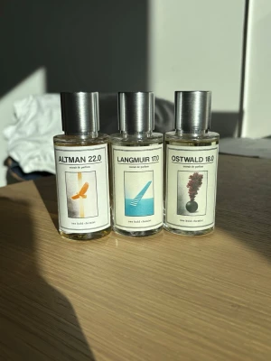 One bold chemist parfymer  - Parfymer från One Bold Chemist helt oanvända. Altman 22.0 - Pdm althair. Langmuir 17.0 - LV imagination. Ostwald 18.0 - LV ombre nomad