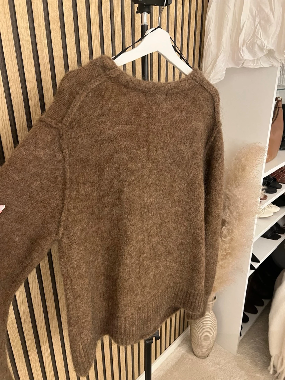 Brun kofta i mohairmix från H&M - 4