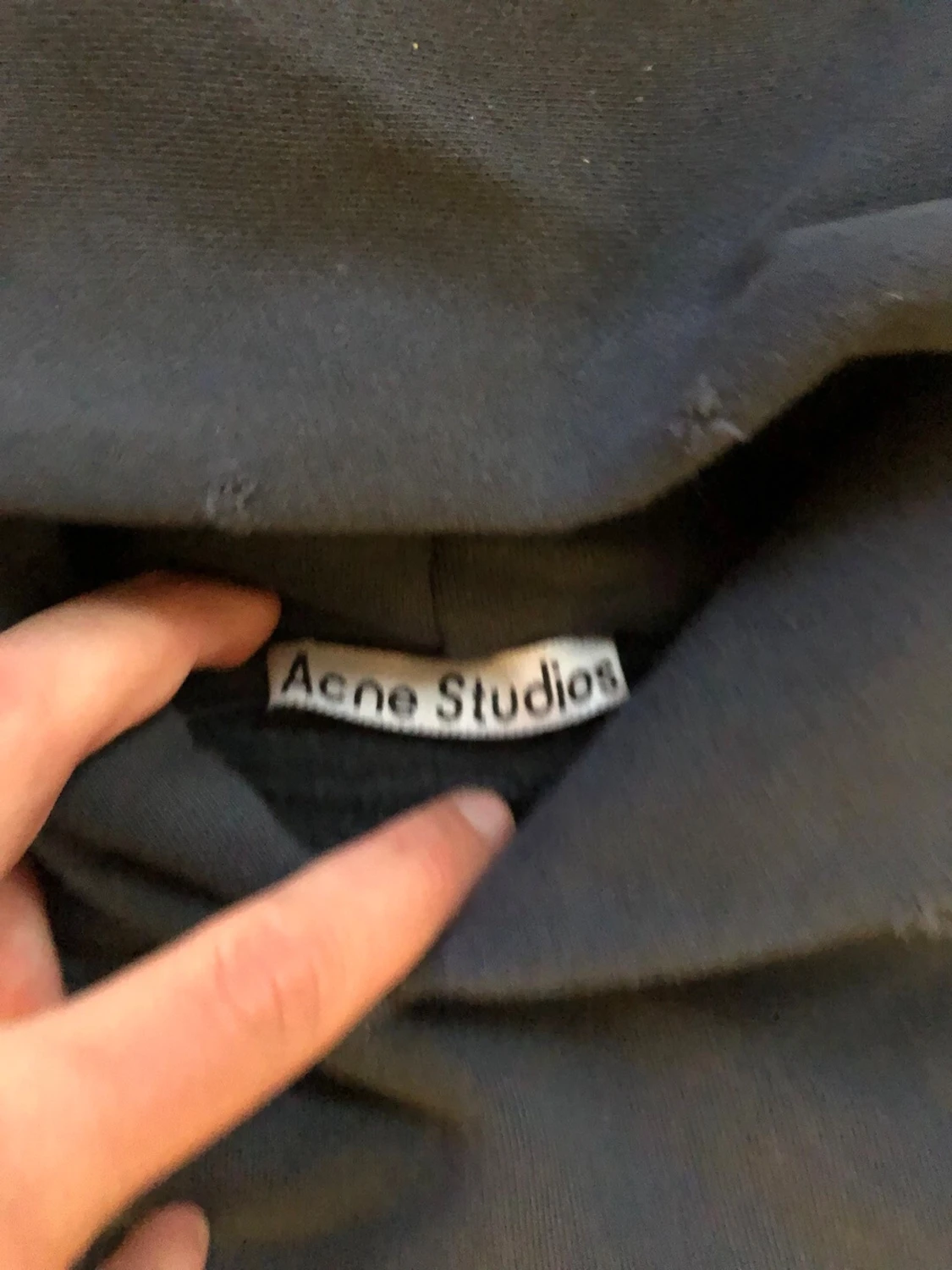 Mörkblå hoodie Acne Studios - 3