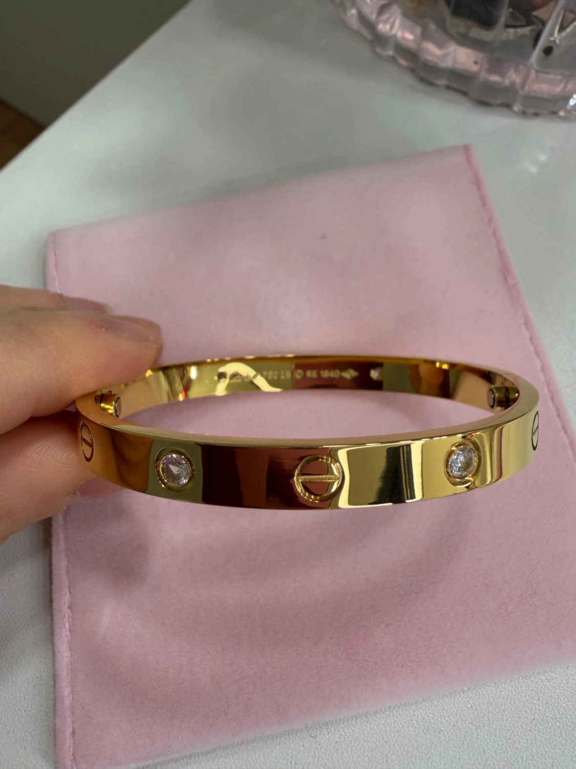 18k guldpläterat armband - 2