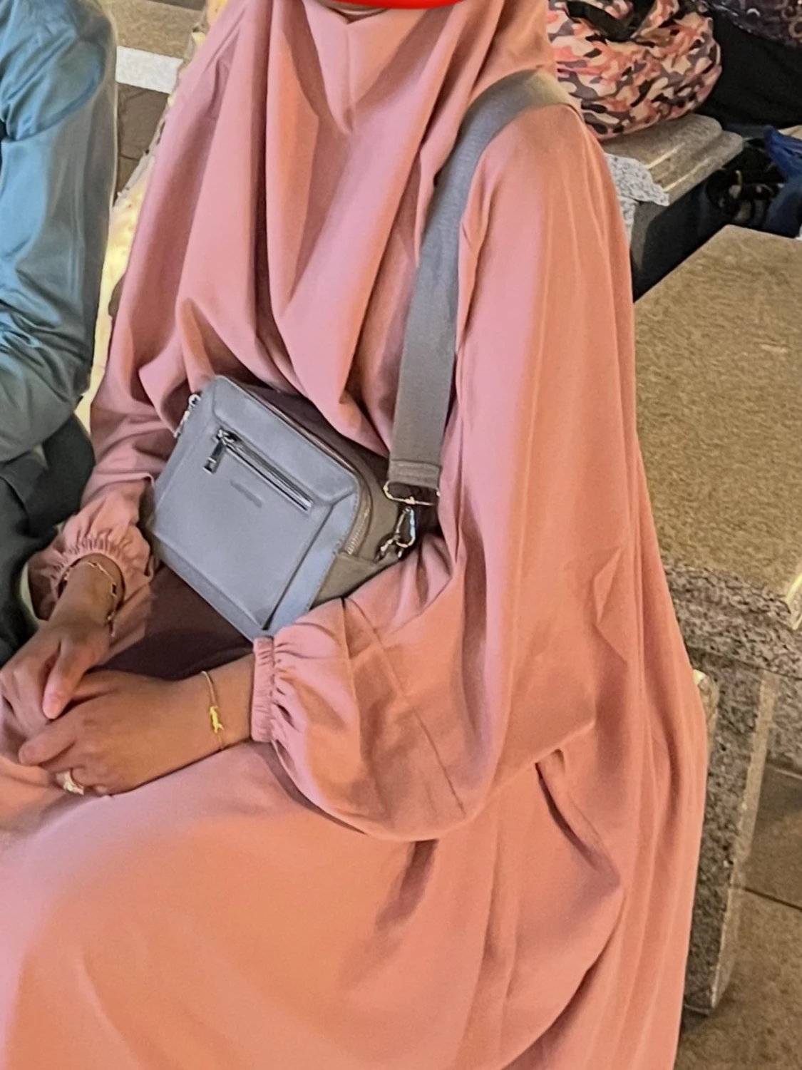 Rosa abaya / khimar - 3